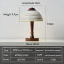 Axyaa Ceramic Table Lamp: Chinese & Japanese Style Living Room Bedroom Retro Light