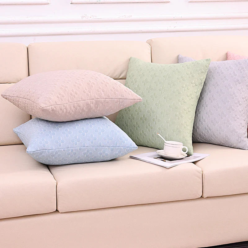 Axyaa Four-Leaf Clover Luxury Pillowcase Cover - Cozy & Machine Washable