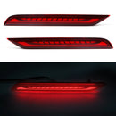 Axyaa LED Rear Bumper Reflector Lights with Running Brake and Dynamic Turn Signals