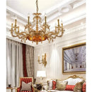 Axyaa French Country Style Copper Chandelier for Bedroom and Dining Room