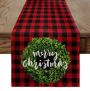 Christmas Tree Printed Table Runner by Axyaa: Festive Home Party Decor