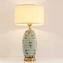 Axyaa Ceramic LED Table Light - Stylish Bedside Desk Lamp for Home, Living Room, Bedroom