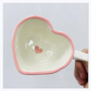 Axya™ Heart Design Ceramic Coffee Mug Set - Valentine's Day