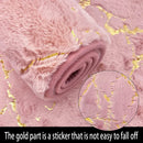 Axyaa Faux Fur Rabbit Non-Slip Bathroom Mat - Pink/Black - 40x60cm or 50x80cm