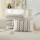 Axyaa Geometric Boho Cotton Cushion Cover for Home Decor