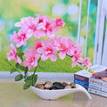 Axyaa Simulated Butterfly Orchid Ceramic Flowerpot Set for Home Decoration