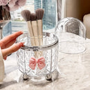 Axyaa Makeup Organizer Storage Tube with Lid Acrylic Brush Holder Cosmetic Box