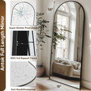 Axyaa Freestanding Arch Full Length Mirror - Bedroom & Living Room Decor Piece