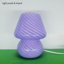 Axyaa Glass Mushroom Table Lamp LED E27/E14 USB Dimmable Night Light