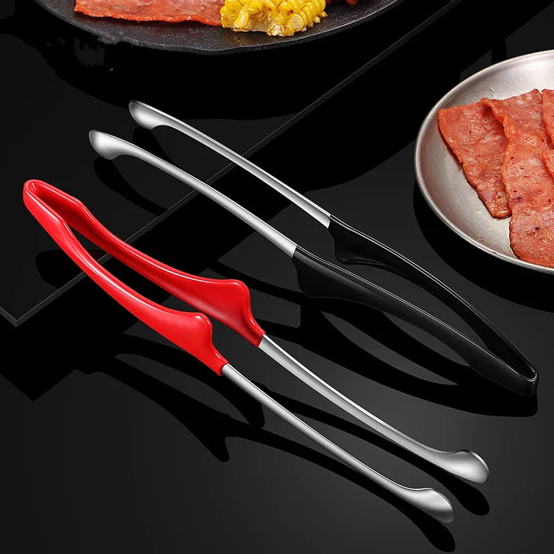 Axyaa Silicone Handle Stainless Steel Food Tongs