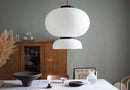 Axyaa White Handmade Paper Chandelier Pendant Lamp for Home and Restaurant
