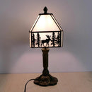 Axyaa Tiffany Stained Glass Mediterranean Sea Table Lamp for Bedroom and Home Decor