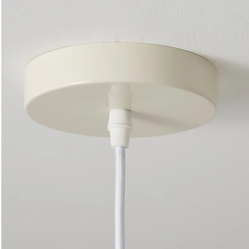 Axyaa Retro White Pendant Chandelier for Dining Room and Bedroom