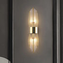 Axyaa Black Crystal Minimalist Wall Lamp Luxury Lighting
