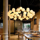 Axyaa Glass Ball Scandinavia Ring Chandelier Pendant Lamp - Living Dining Room Highlight