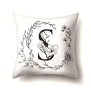 Nordic Style Letter Wreath Pillow Cover by Axyaa - Home Decor Essential