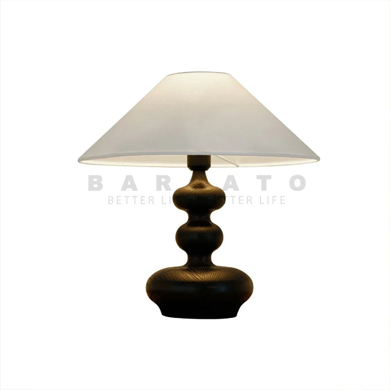 Axyaa Nordic Solid Wood Table Lamp for Home Study Bedroom Lighting