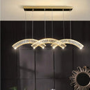 Axyaa Crystal Chandeliers: Modern LED Ceiling Hanging Lights for Living Room