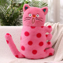 Axyaa Pink Cat Plush Hugging Pillow - Kids Stuffed Kitten Toy