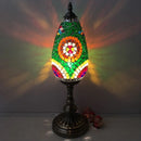 Axyaa Turkish Mosaic Table Lamp Vintage Art Deco Handcrafted Bedside Light