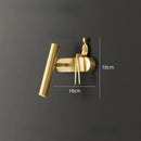 Axyaa Copper Wall Lamp: Nordic Design, LED Light, Rotatable Bedside Luxury