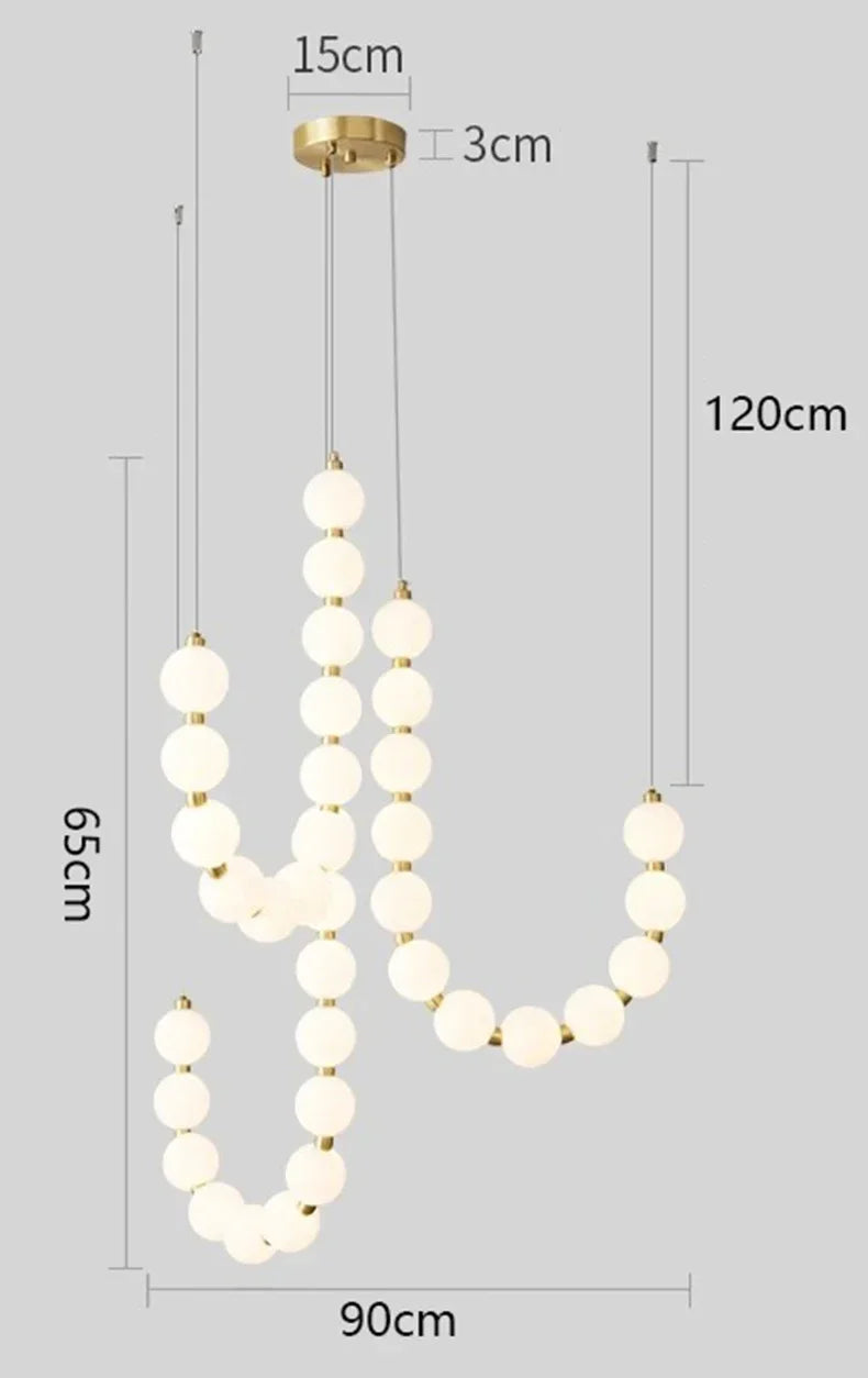 Axyaa Nordic LED Pendant Chandelier Home Decor Lighting Fixture
