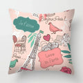 Axyaa Red Lips Heart Pillow - Black Love Sofa Car Cushion Cover