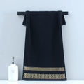 Axyaa Embroidered Cotton Towels Set - Hotel Quality Bath & Face Towels