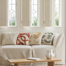 Axyaa Nordic Chenille Embroidery Tufted Cushion Cover for Sofa