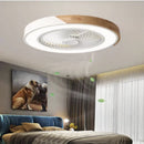 Axyaa Modern Nordic Ceiling Fan Lamp Chandelier White Ultra-Thin Electric Fan