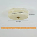 Axyaa White Yellow Glass Led Ceiling Chandelier Modern Vintage Retro Pendant Lights