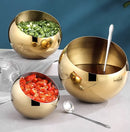 Axya Stainless Steel Sauce Bowl with Lid and Buffet Seasoning Basket