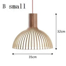 Axyaa Wooden Birdcage Pendant Light: Creative Zen Decoration for Living Room & Restaurant
