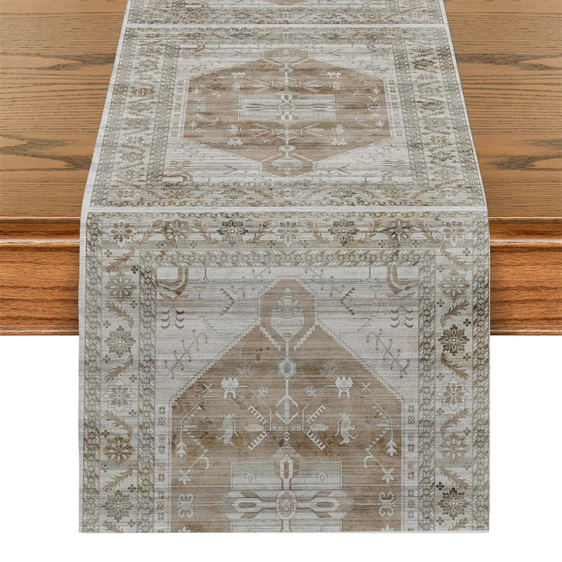 Axyaa Floral Table Flag Runner for Elegant Home Decor