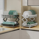 Stainless Steel Plate Holder Kitchen Storage Rack Axyaa