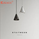 Axyaa Modern Black White Pendant Lights for Kitchen Dining Room Chandeliers