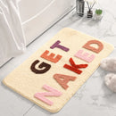 Axyaa Fluffy Get Naked Bath Mat & Rug - Non Slip Microfiber Bathroom Floor Mat