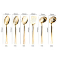 Axyaa Stainless Steel Cutlery Set Spoon Spatula Clander Kitchenware Mirror Polished
