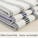 Axyaa Striped Luxury Cushion Cover 45x45cm 50x50, Decorative Throw Pillowcase for Home