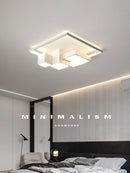Axyaa Nordic Square Ceiling Lamp | Modern Minimalist Bedroom Lighting