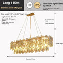 Axyaa Modern Crystal Chandelier Golden Ceiling Light for Bedroom, Living Room, Dining Room