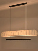 Axyaa Japanese Style Fabric Chandelier: Rustic Wabi Sabi Lighting for Home Decor