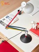 Axyaa Rocker Arm Adjustable LED Table Lamp Colorful Industrial Desk Light