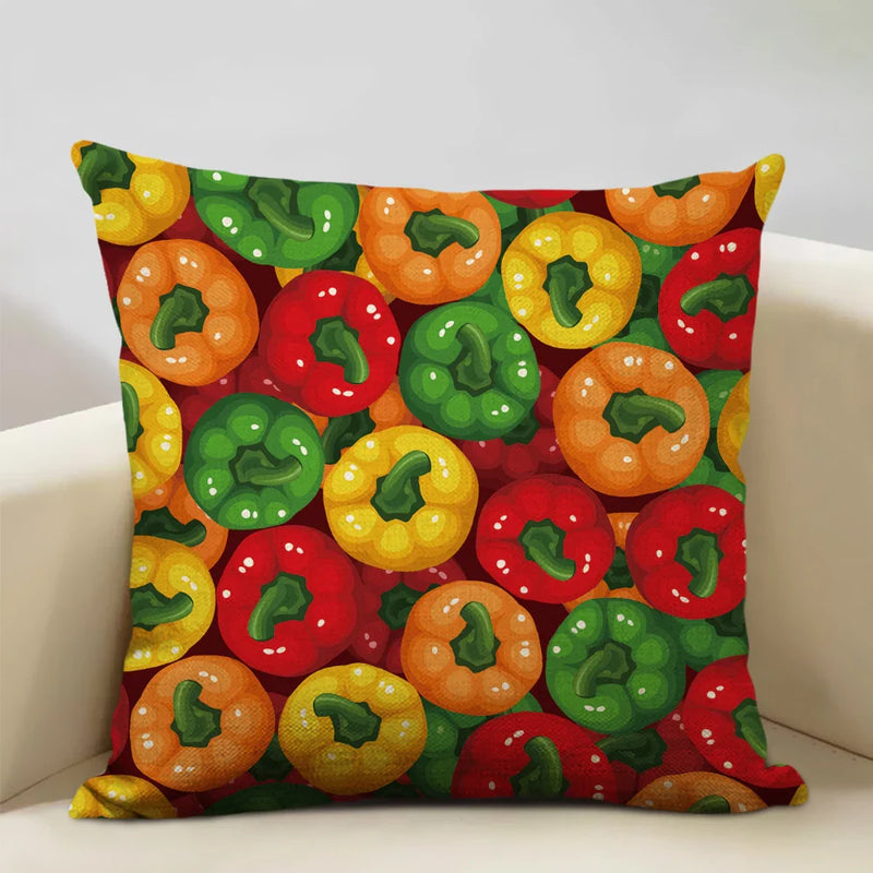 Axyaa Tropical Fruit Cushion Covers for Camper Decor and Dining Chair Pillowcase