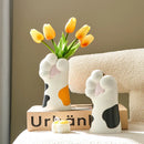 Axyaa Cute Cat Claw Vase Pendant for Desktop Flower Arrangement