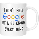White Ceramic Mug - Axyaa Funny Gift Cup for Friends, Spouse; Humorous Quote Mug