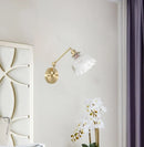 Axyaa Clear Glass LED Wall Sconce with Switch - Nordic Minimalism Wand Lampen