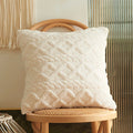 Axyaa Short Plush Boho Pillowcases 45x45cm - Soft Cushion Cover for Home Decor