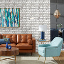 Axyaa 3D Brick Wall Stickers: 10Pcs Peel and Stick Adhesive Tiles, Waterproof Kitchen Decor