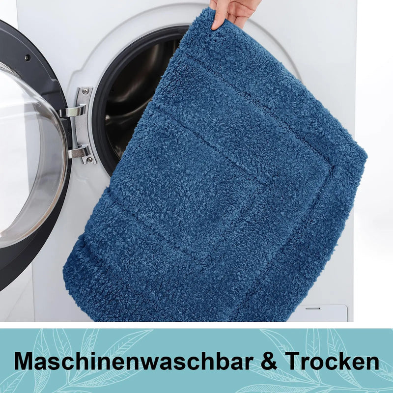 Axyaa Soft Velveteen Microfibre Bathroom Mats: Super Absorbent, Non-slip, Quick Dry Cats Home Decor Mats